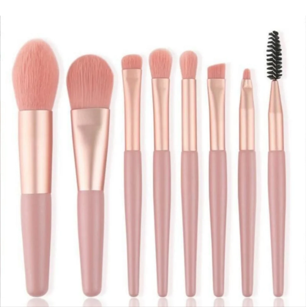 NWT- 9pc Hypoallergenic Mini Travel Makeup Brush Set